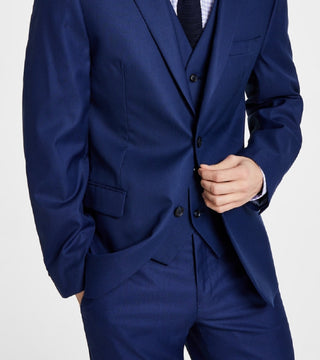 Alfani Men's Slim Fit Stretch Solid Suit Jacket Blue Size 44