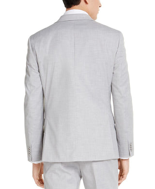 Alfani Men's Slim Fit Stretch Solid Suit Jacket Grey Size 40