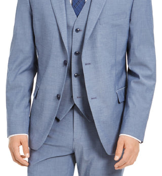 Alfani Men's Slim Fit Stretch Solid Suit Jacket Blue Size 40