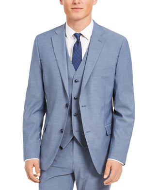Alfani Men's Slim Fit Stretch Solid Suit Jacket Blue Size 40