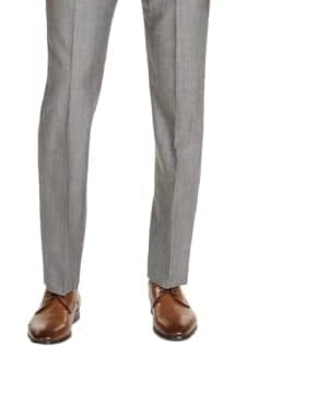 DKNY Men's Slim Fit Stretch Suit Pants Gray Size 36X32
