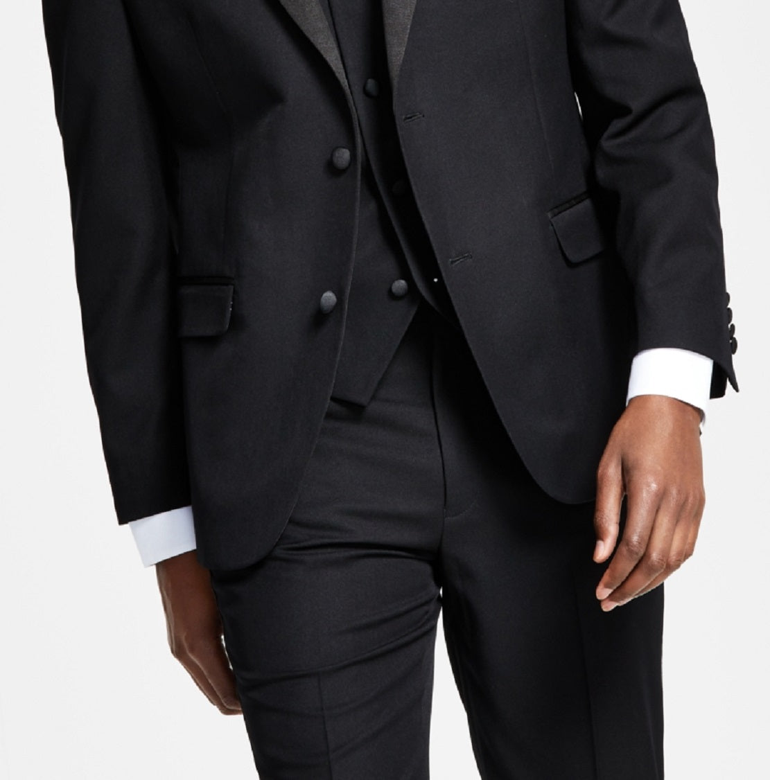 Alfani Men's Slim Fit Tuxedo Jackets Black Size 46