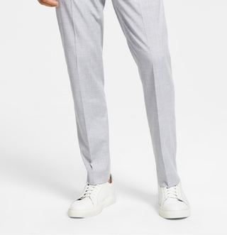 Alfani Men's Slim Fit Stretch Solid Suit Pants Gray Size 32X34
