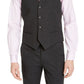 Alfani Men's Slim Fit Stretch Solid Suit Vest Black Size Medium