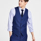 Alfani Men's Slim Fit Stretch Solid Suit Vest Blue Size Medium