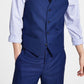 Alfani Men's Slim Fit Stretch Solid Suit Vest Blue Size Medium