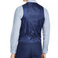 Alfani Men's Slim Fit Stretch Solid Suit Vest Blue Size Medium