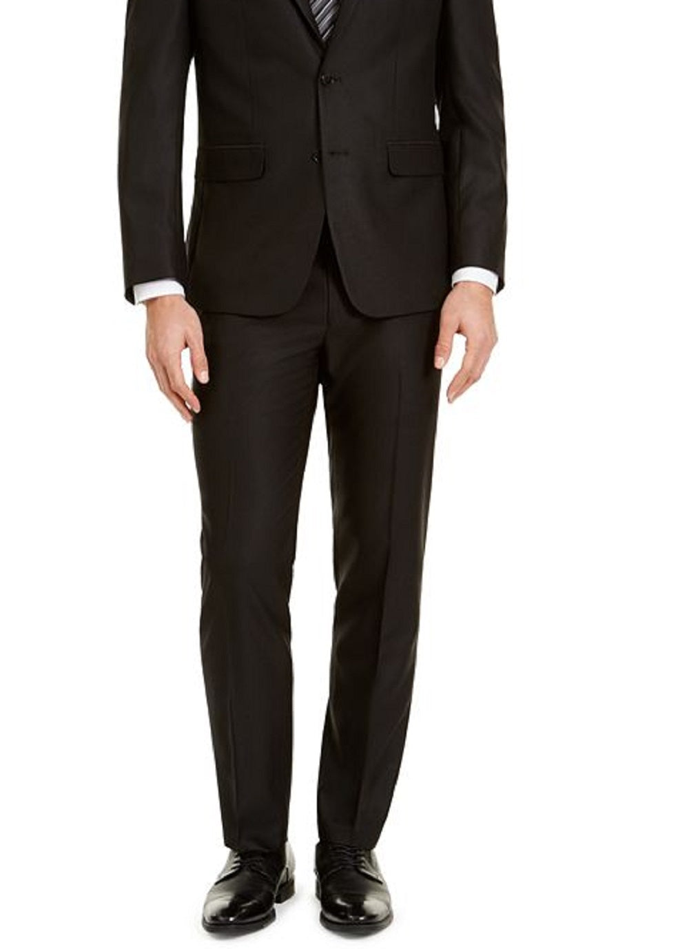 Van Heusen Men's Flex Plain Slim Fit Suits Black Size 38