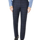 Calvin Klein Men's Infinite Stretch Windowpane Wool Suit Separate Pants Blue Size 32X32
