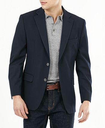Michael Kors Men's Modern Fit Stretch Solid Blazer Blue Size 38