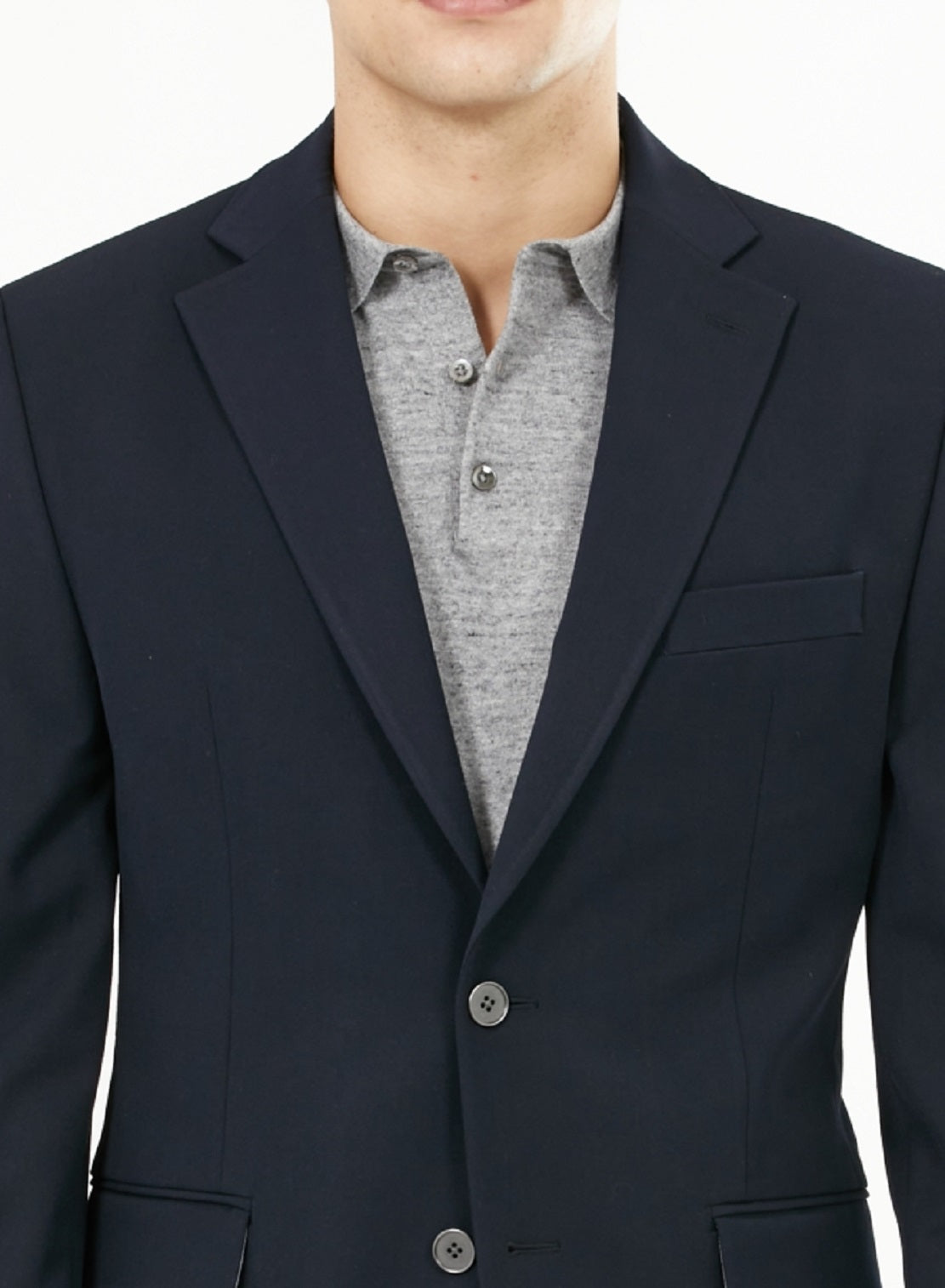 Michael Kors Men's Modern Fit Stretch Solid Blazer Blue Size 48