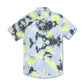 Volcom Men's Saturate Short Sleeve Shirt Lime Tie Dye Blue Size S/M