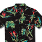 Volcom Men's Birds Of Raredise Short Sleeves Shirt Black Size X-Large