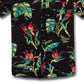 Volcom Men's Birds Of Raredise Short Sleeves Shirt Black Size X-Large