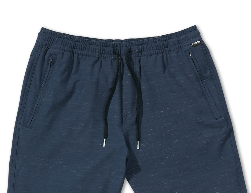 Volcom Men's Wrecpack Hybrid 19 Shorts Blue Size Medium