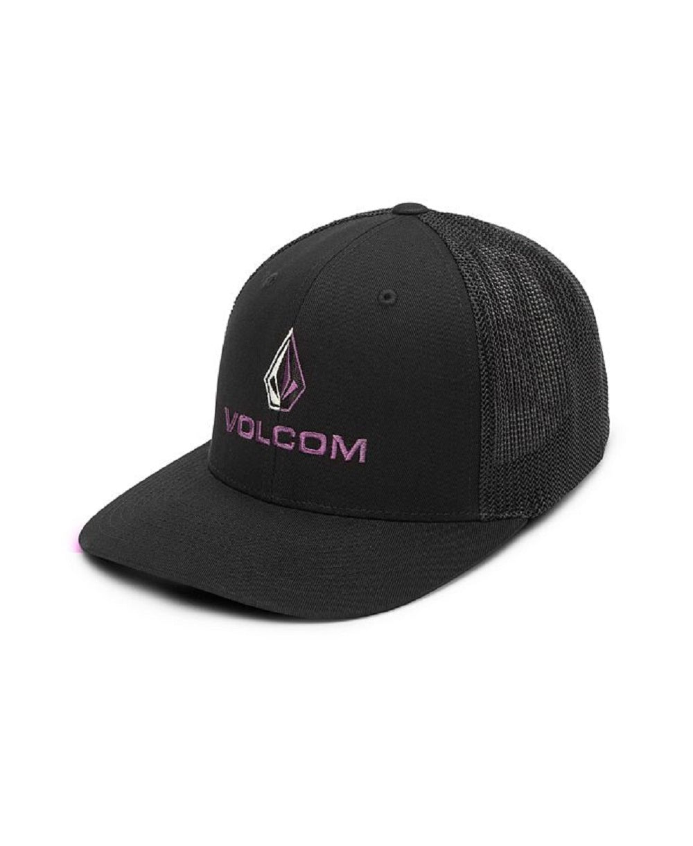 Volcom Men's Duel Duo Flexfit Hat Black Size Large