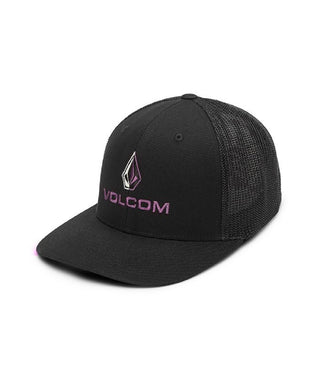 Volcom Men's Duel Duo Flexfit Hat Black Size Large
