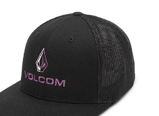 Volcom Men's Duel Duo Flexfit Hat Black Size Large