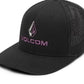 Volcom Men's Duel Duo Flexfit Hat Black Size Large