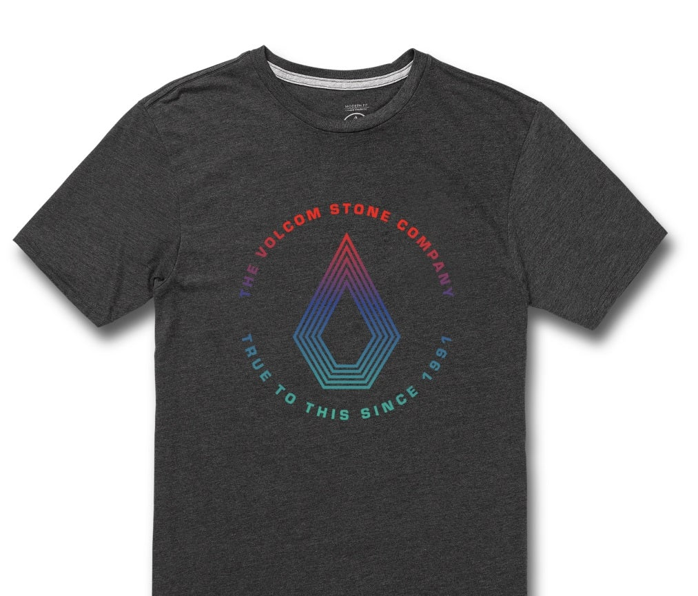 Volcom Men's Horizon Short Sleeves T-Shirt Gray Size Medium