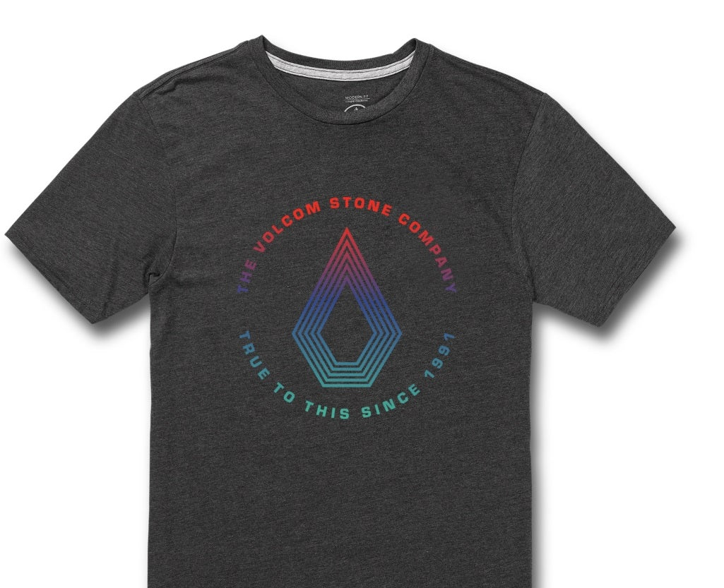 Volcom Men's Horizon Short Sleeves T-Shirt Gray Size Large