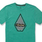 Volcom Men's Interference Short Sleeves T-Shirt Green Size Medium