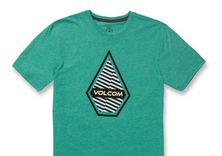 Volcom Men's Interference Short Sleeves T-Shirt Green Size Medium