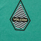 Volcom Men's Interference Short Sleeves T-Shirt Green Size Medium