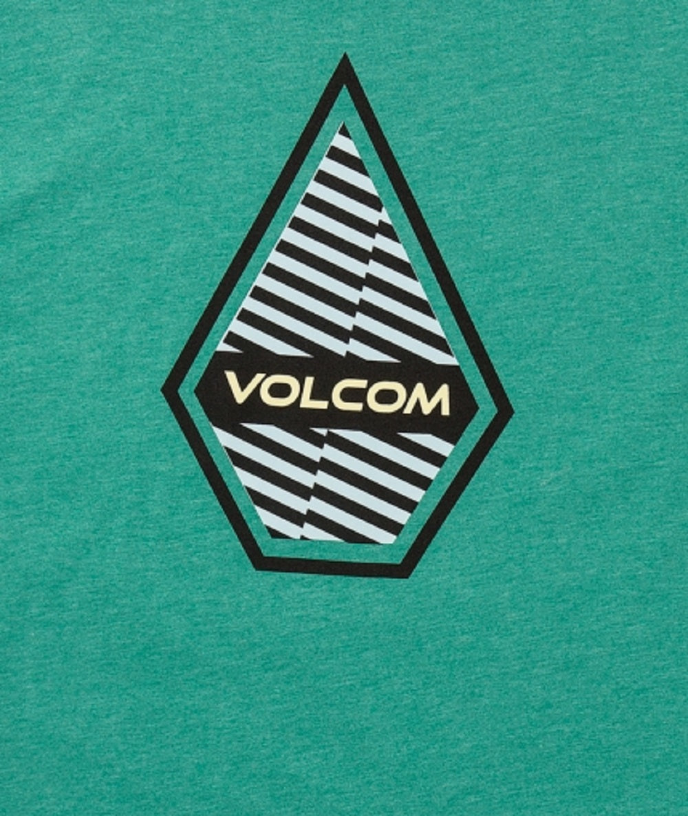 Volcom Men's Interference Short Sleeves T-Shirt Green Size Medium