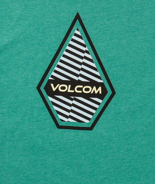 Volcom Men's Interference Short Sleeves T-Shirt Green Size Medium