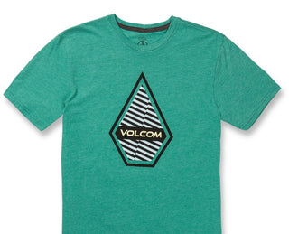 Volcom Men's Interference Short Sleeves T-Shirt Green Size XX-Large