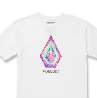 Volcom Men's Star Shields Stone Graphic Tee White Size Medium