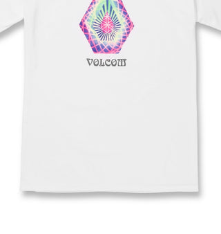 Volcom Men's Star Shields Stone Graphic Tee White Size Medium
