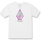 Volcom Men's Star Shields Stone Graphic Tee White Size X-Large