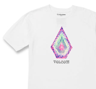 Volcom Men's Star Shields Stone Graphic Tee White Size X-Large