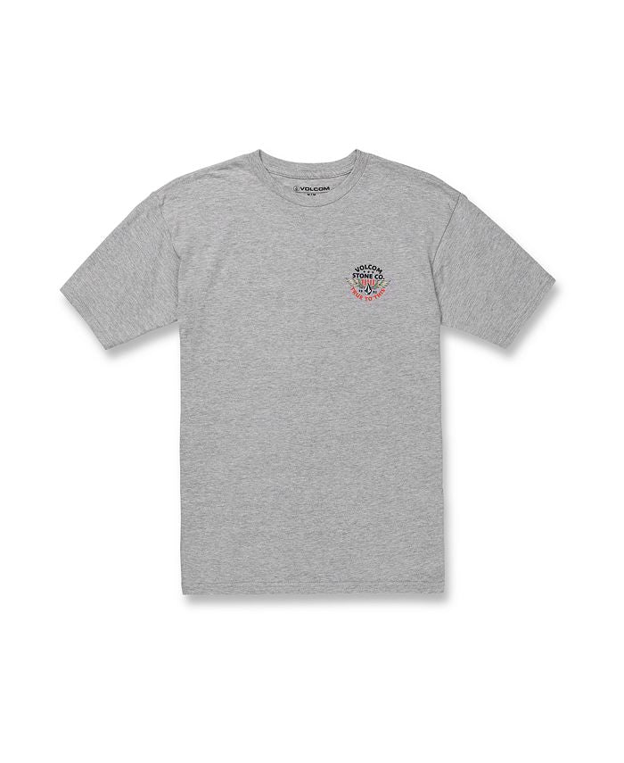 Volcom Men's Winged Beast Short Sleeves T-Shirt Gray Size Large