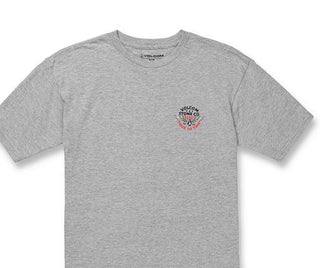 Volcom Men's Winged Beast Short Sleeves T-Shirt Gray Size Large