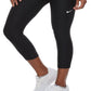 Nike Women's Power Victory Training Midrise Capri Leggings Black Size Small