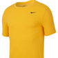 Nike Men's Dri Fit Training T-Shirt Yellow Size Small