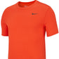 Nike Men's Dri Fit Training T-Shirt Orange Size Large