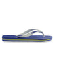 Havaianas Men's Brazil Logo Flip Flop Blue Size 9.5