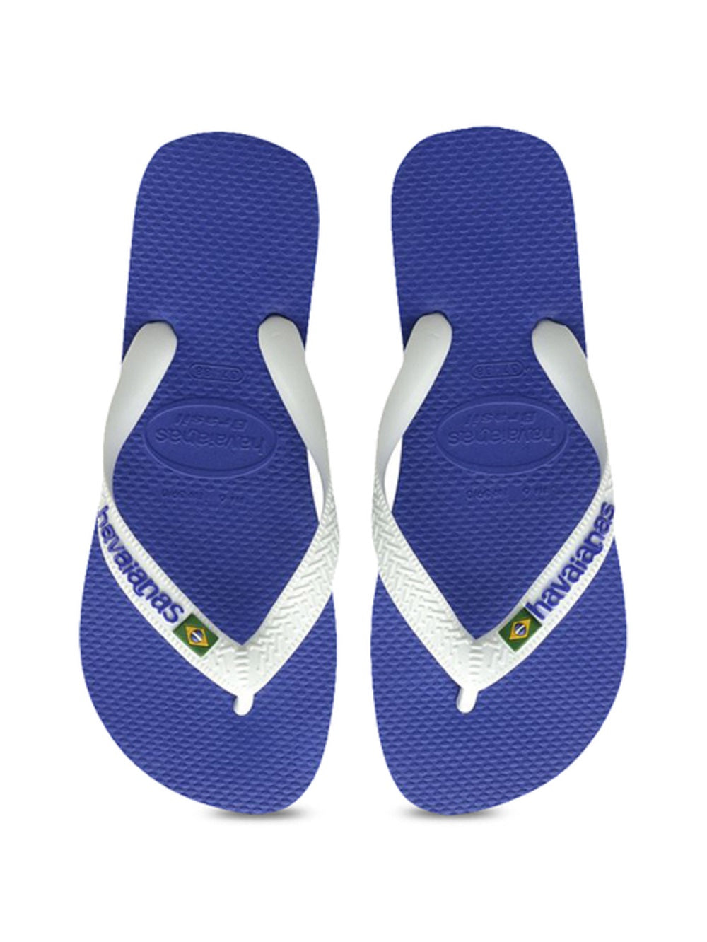Havaianas Men's Brazil Logo Flip Flop Blue Size 9.5
