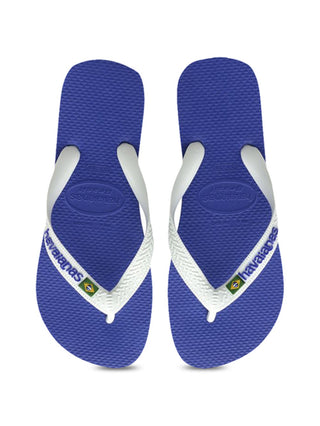 Havaianas Men's Brazil Logo Flip Flop Blue Size 9.5