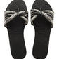 Havaianas Women's Tropez Flip Flop Sandals Black Size 5
