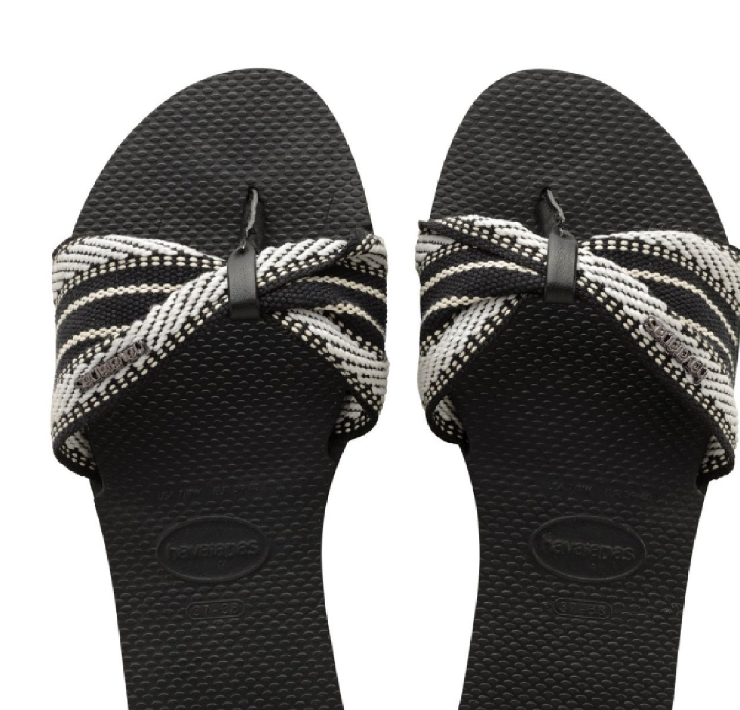 Havaianas Women's Tropez Flip Flop Sandals Black Size 5