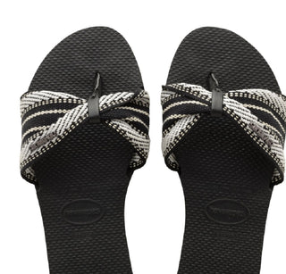Havaianas Women's Tropez Flip Flop Sandals Black Size 5