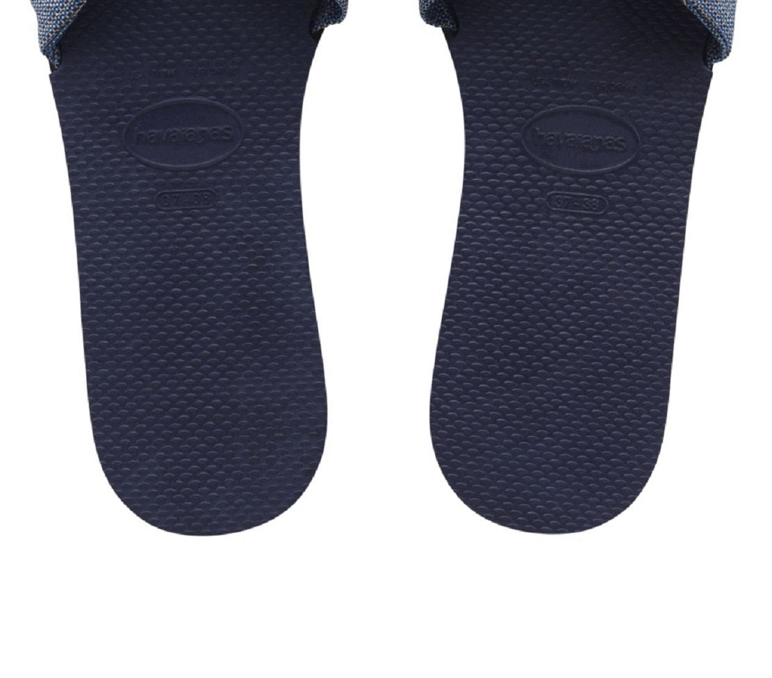 Havaianas Women's You St Tropez Shine Sandal Blue Size 8