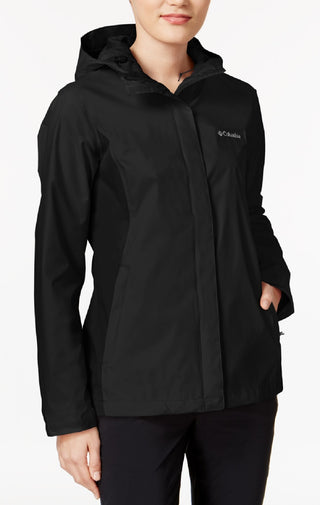 Columbia Women's Omni Tech Arcadia Ii Rain Jacket Black Size Large