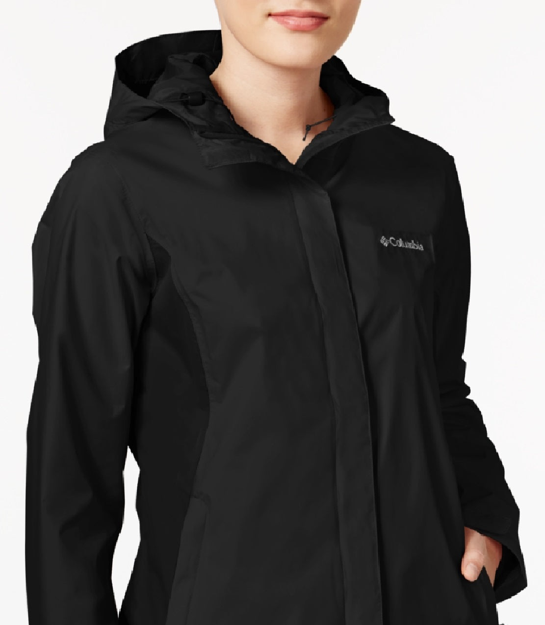 Columbia Women's Omni Tech Arcadia Ii Rain Jacket Black Size Large