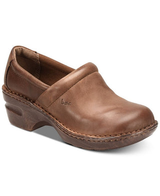B.O.C. Women's Peggy Comfort Clog Shoes Brown Size 8 M
